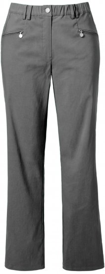 Ulla Popken Thermal Stretch Fit Mony Pants Graphite Grey - Kavbojke & Hlače v Velikih Številkah – Plus Size - 