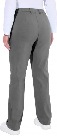 Ulla Popken Thermal Stretch Fit Mony Pants Graphite Grey - Kavbojke & Hlače v Velikih Številkah – Plus Size - 
