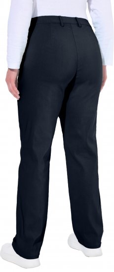 Ulla Popken Thermal Stretch Fit Mony Pants Navy Blue - Kavbojke & Hlače v Velikih Številkah – Plus Size - 