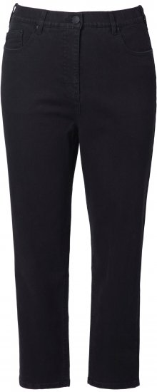 Ulla Popken Stretch Fit Mom Jeans Black - Kavbojke & Hlače v Velikih Številkah – Plus Size - 