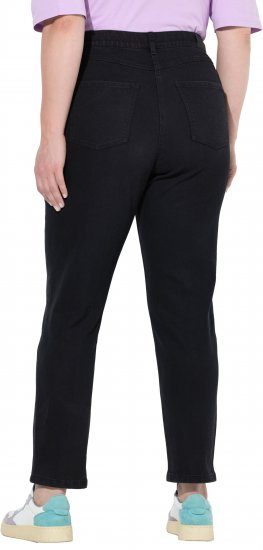 Ulla Popken Stretch Fit Mom Jeans Black - Kavbojke & Hlače v Velikih Številkah – Plus Size - 