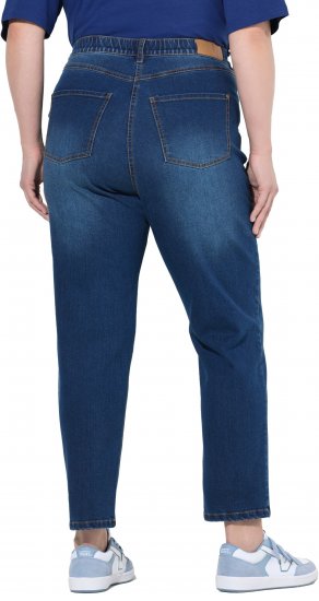 Ulla Popken Stretch Fit Mom Jeans Blue Denim - Kavbojke & Hlače v Velikih Številkah – Plus Size - 