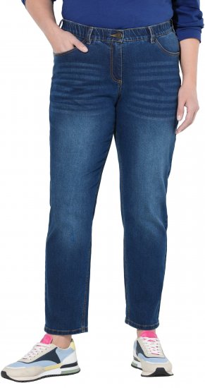 Ulla Popken Stretch Fit Boyfriend Jeans Blue - Kavbojke & Hlače v Velikih Številkah – Plus Size - 