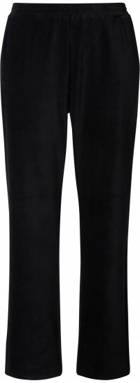 Ulla Popken Corduroy Elastic Waist Pants Black - Kavbojke & Hlače v Velikih Številkah – Plus Size - 