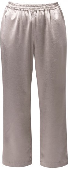 Ulla Popken Metallic Satin Elastic Waist Pants Orange - Kavbojke & Hlače v Velikih Številkah – Plus Size - 