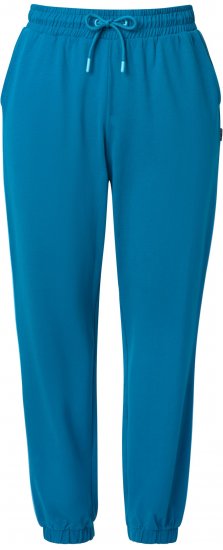 Ulla Popken Contrast Piping Joggers Blue - Kavbojke & Hlače v Velikih Številkah – Plus Size - 