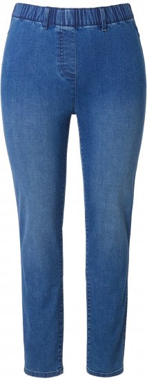 Ulla Popken Denim Jeggings Blue Denim - Kavbojke & Hlače v Velikih Številkah – Plus Size - 