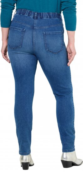 Ulla Popken Denim Jeggings Blue Denim - Kavbojke & Hlače v Velikih Številkah – Plus Size - 