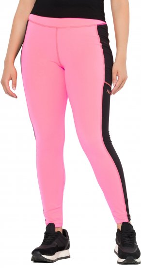 Ulla Popken Quick Drying Sports Leggings Pink - Kavbojke & Hlače v Velikih Številkah – Plus Size - 