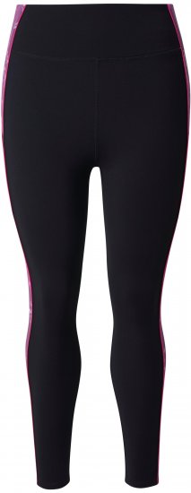 Ulla Popken Quick Drying Botanical Print Sport Leggings Black - Kavbojke & Hlače v Velikih Številkah – Plus Size - 