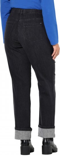 Ulla Popken Rhinestone Studded Jeans Grey - Kavbojke & Hlače v Velikih Številkah – Plus Size - 