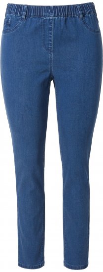 Ulla Popken Denim Five Pocket Jeggings Blue Denim - Kavbojke & Hlače v Velikih Številkah – Plus Size - 