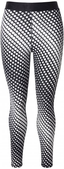 Ulla Popken Polka Dot Performance Leggings Black - Kavbojke & Hlače v Velikih Številkah – Plus Size - 