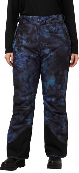 Ulla Popken Functional Trousers Ski Trousers Waterproof Velcro Closure Navy - Kavbojke & Hlače v Velikih Številkah – Plus Size - 