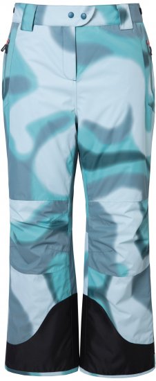 Ulla Popken Hyprar Ski Pants Waterproof Velcro Closure Shaped Knees Ice Green - Kavbojke & Hlače v Velikih Številkah – Plus Size - 