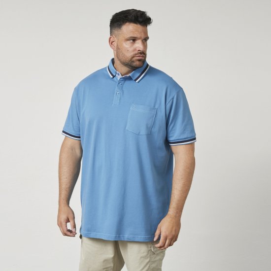 North Latitude 61128 Superflex Piké Polo Majica Modra - Polo majice - Moške Polo Majice za Močnejše Postave