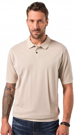 JP1880 Polo Shirt Short Sleeve Pique Dark Dusty Pink - Polo majice - Moške Polo Majice za Močnejše Postave