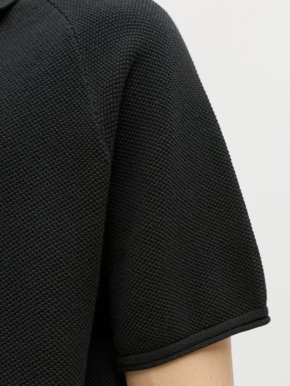 Jack & Jones Hill Polo Majica S Kratkimi Rokavi Črna - Polo majice - Moške Polo Majice za Močnejše Postave