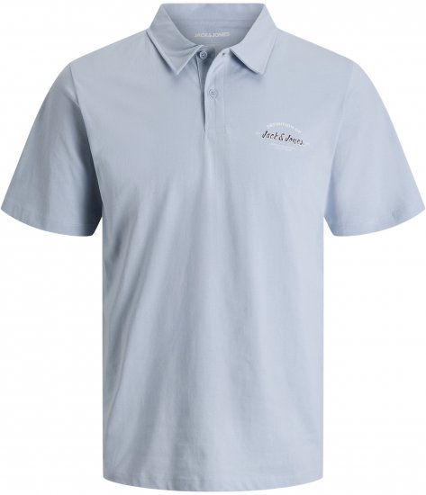 Jack & Jones Brandon Short Sleeve Polo Blue - Polo majice - Moške Polo Majice za Močnejše Postave