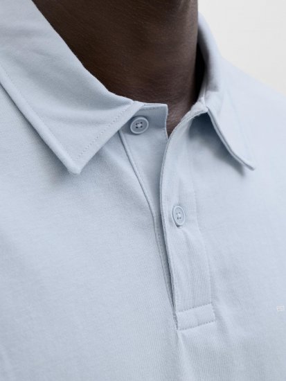 Jack & Jones Brandon Short Sleeve Polo Blue - Polo majice - Moške Polo Majice za Močnejše Postave