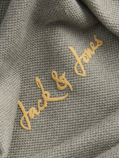 Jack & Jones Blaze Short Sleeve Polo Grey - Polo majice - Moške Polo Majice za Močnejše Postave