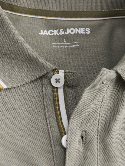 Jack & Jones Blaze Short Sleeve Polo Grey - Polo majice - Moške Polo Majice za Močnejše Postave