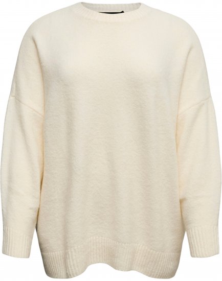 Vero Moda Boom Long Sleeve Pullover Birch - Pleten puloverji - 