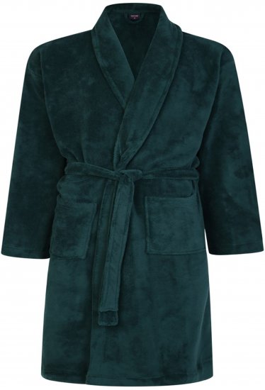 Espionage PJ068 Plain Fleece Gown Navy - Kopalni plašči/brisače - Moške Kopalni plašči za močnejše postave