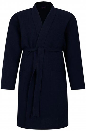 Espionage PJ158 Kimono Style Gown Navy - Kopalni plašči/brisače - Moške Kopalni plašči za močnejše postave