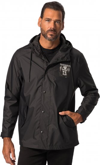 JP1880 Iron Maiden Rain Jacket Black - Športna & zunanja oblačila - Moška Športna Oblačila za Močnejše postave