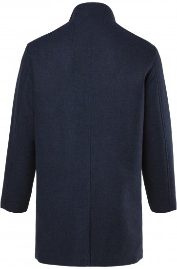 Boston Park Coat Two-Tone Wool Mix Navy - Jakne - Moške bunde za Močnejše Postave