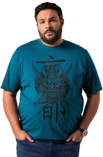 Men Plus T-Shirt Short Sleeve Lagoon Green - Kratke Majice - Moške kratke majice za močnejše postave