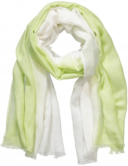 Ulla Popken Ombre Linen Blend Scarf Lime Green - Modni dodatki - 