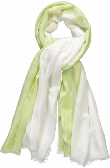 Ulla Popken Ombre Linen Blend Scarf Lime Green - Modni dodatki - 
