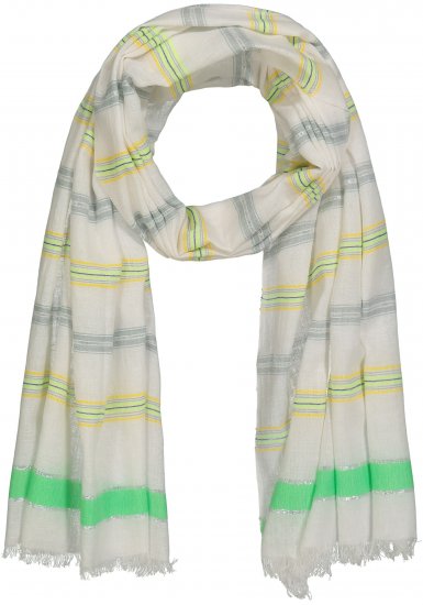 Ulla Popken Glitter Effect Scarf Lime - Modni dodatki - 