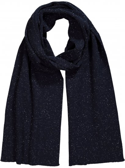 Ulla Popken Textured Speckled Scarf Navy - Modni dodatki - 