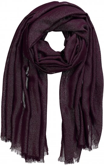 Ulla Popken Metallic Shimmer Scarf Red - Modni dodatki - 