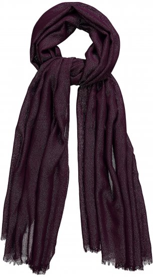 Ulla Popken Metallic Shimmer Scarf Red - Modni dodatki - 