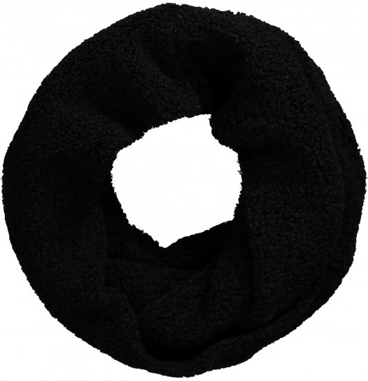 Ulla Popken Teddy Fleece Infinity Scarf Black - Modni dodatki - 