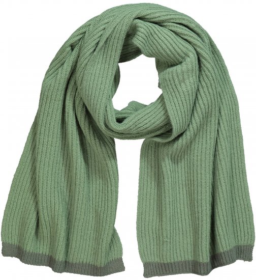 Ulla Popken Two Tone Knit Scarf Sage Green - Modni dodatki - 