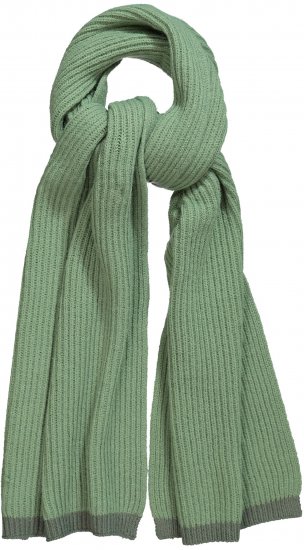Ulla Popken Two Tone Knit Scarf Sage Green - Modni dodatki - 