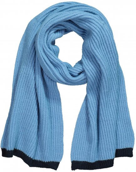 Ulla Popken Two Tone Knit Scarf Light Cornflower - Modni dodatki - 