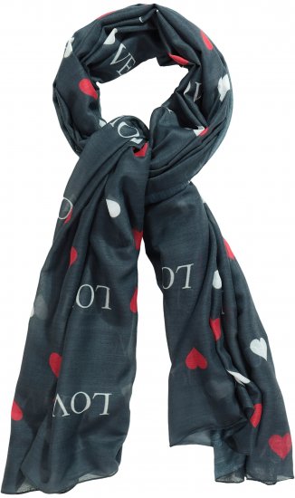 Ulla Popken Love Lightweight Scarf Navy - Modni dodatki - 