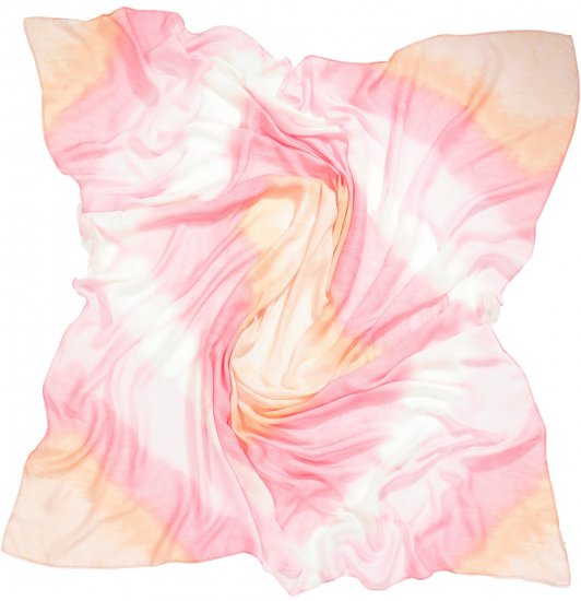Ulla Popken Square Tie Dye Scarf Light Pink - Modni dodatki - 