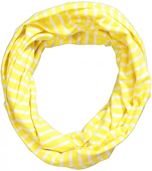 Ulla Popken Striped Infinity Scarf Lemon Yellow - Modni dodatki - 