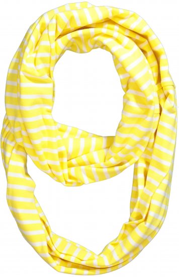 Ulla Popken Striped Infinity Scarf Lemon Yellow - Modni dodatki - 
