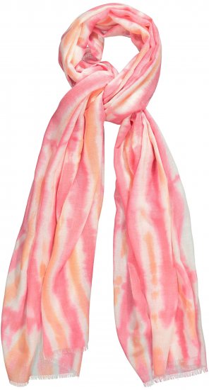 Ulla Popken Tie Dye Striped Scarf Magenta Pink - Modni dodatki - 