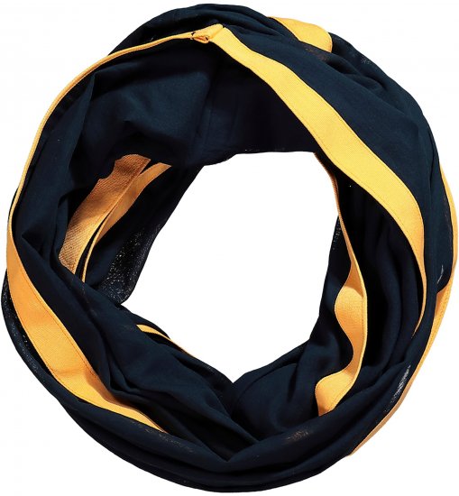 Ulla Popken Neon Stripe Infinity Scarf Navy - Modni dodatki - 