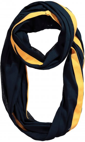 Ulla Popken Neon Stripe Infinity Scarf Navy - Modni dodatki - 