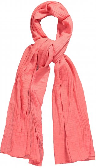 Ulla Popken Muslin Scarf Dark Coral - Modni dodatki - 